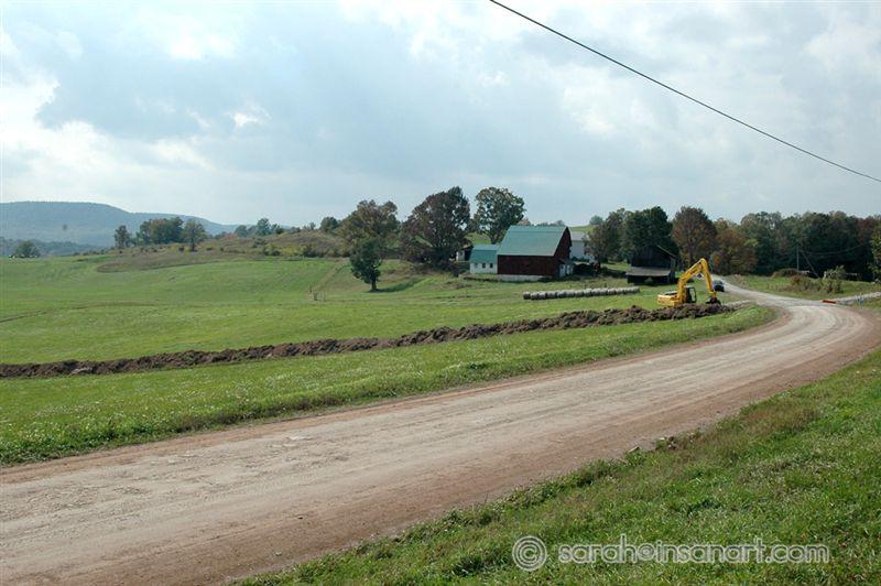 Pipeline crossing Packard Rd. 1